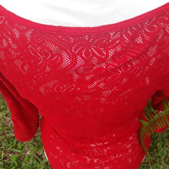 Cache new Xsmall red 3/4 length sleeve top - Picture 6 of 6